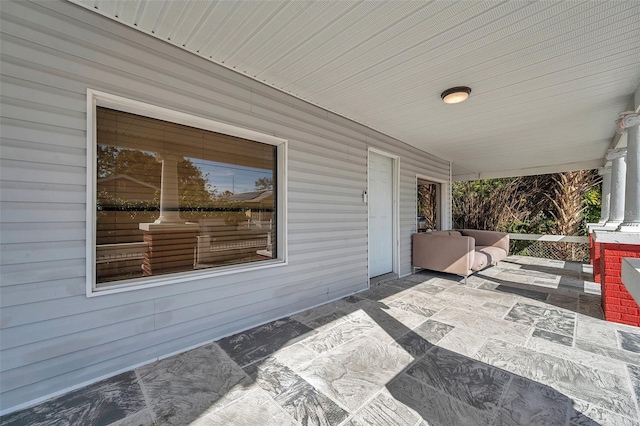 view of patio / terrace featuring covered porch