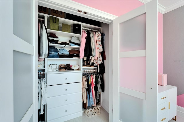 view of closet