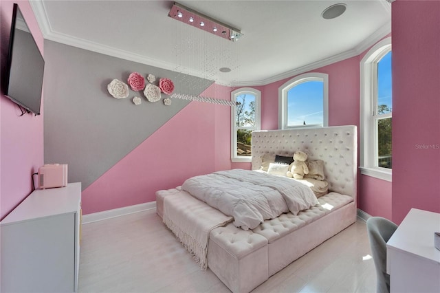 9401 93rd St, Seminole, FL 33777 - bedroom with ornamental molding and baseboards