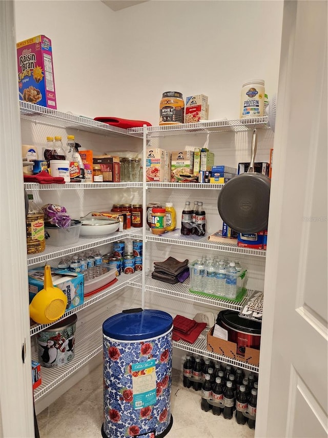 view of pantry