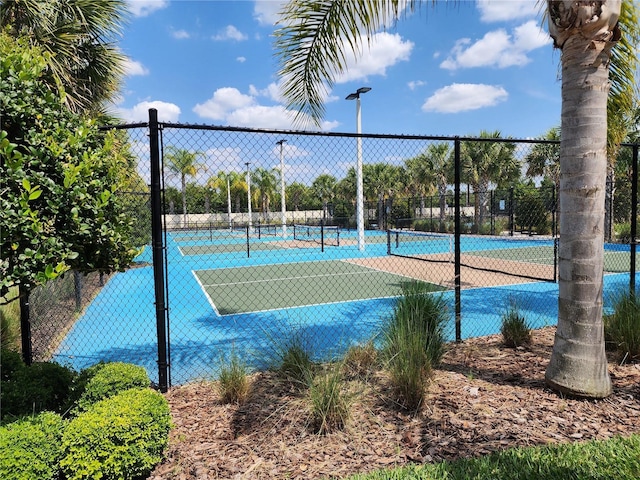 view of sport court