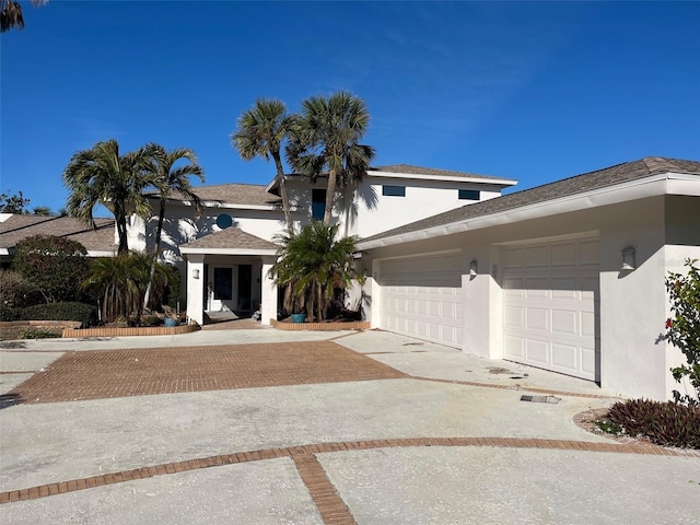 view of front of house featuring a garage