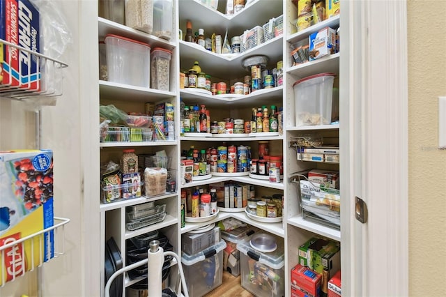 view of pantry