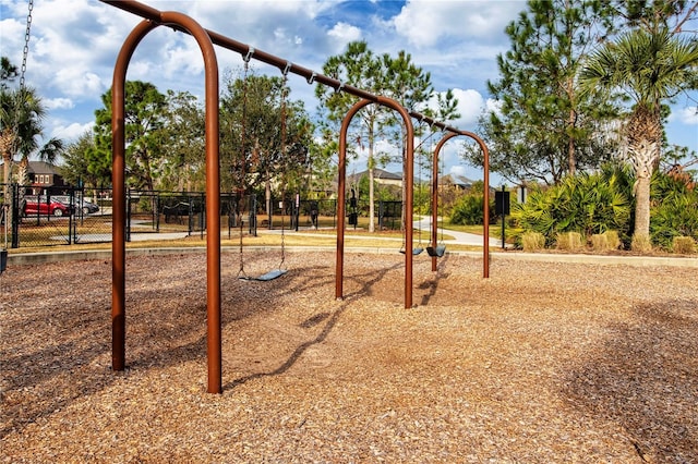 view of play area