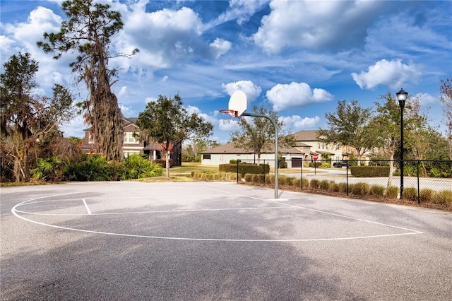 view of basketball court