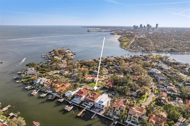 801 Brightwaters Blvd NE, Saint Petersburg, FL 33704 - drone / aerial view with a water view