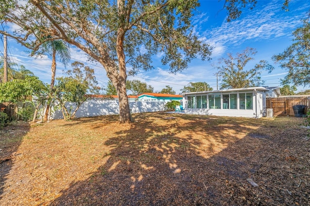 exterior space with a sunroom