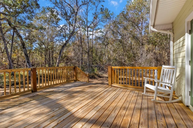 view of wooden terrace