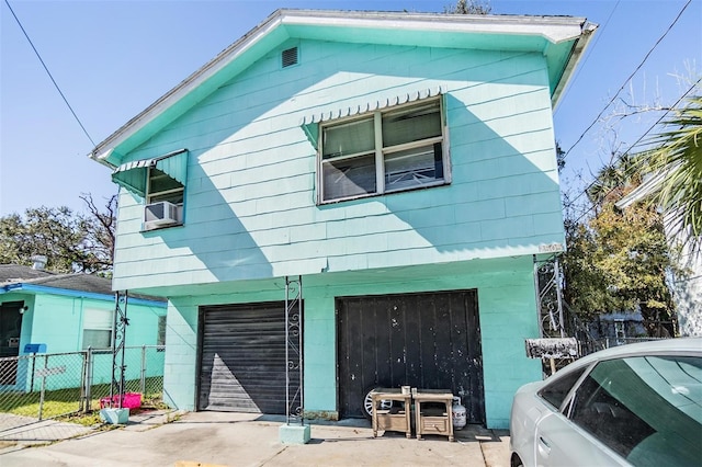 view of home's exterior with cooling unit