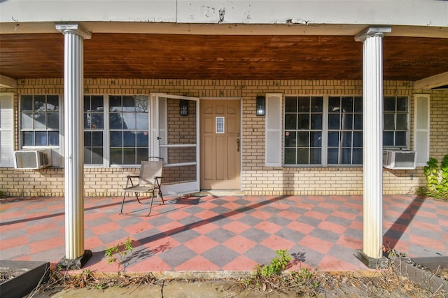 view of patio / terrace featuring cooling unit