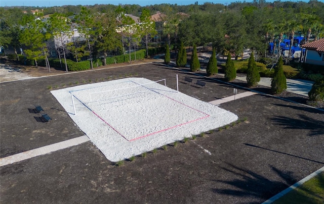 view of property's community featuring volleyball court