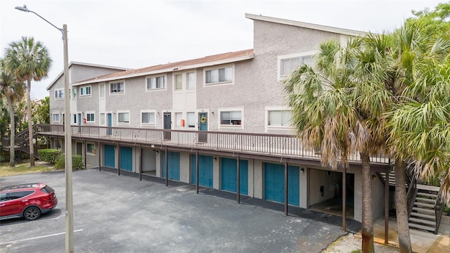 view of property featuring a garage