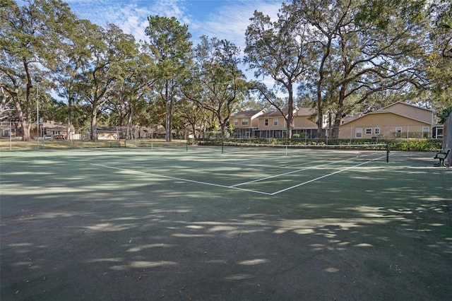 view of tennis court