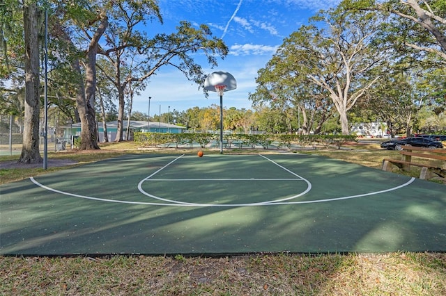 view of sport court