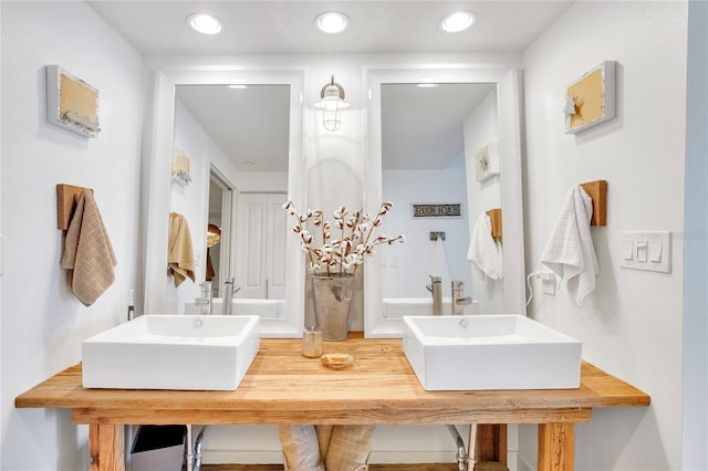 bathroom with vanity