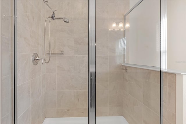 bathroom with an enclosed shower