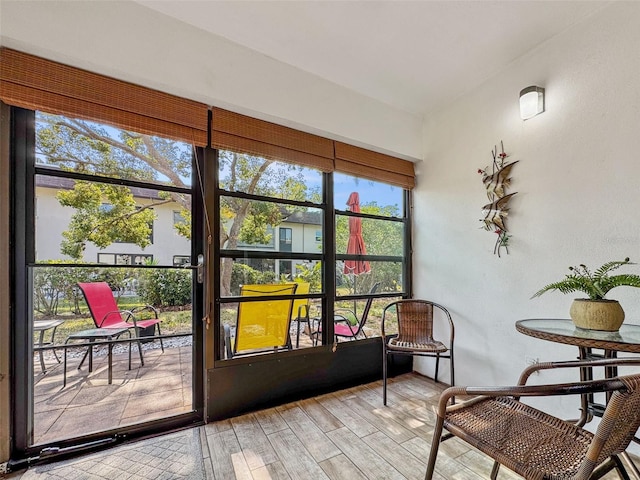 view of sunroom / solarium