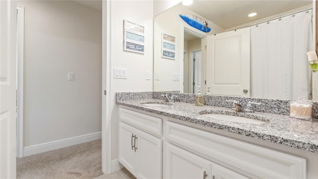 bathroom with vanity