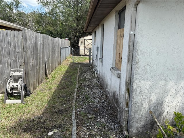 exterior space with fence