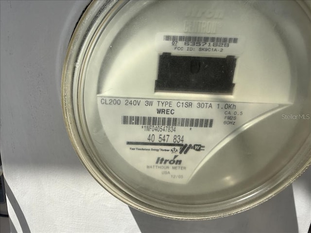 room details with electric meter