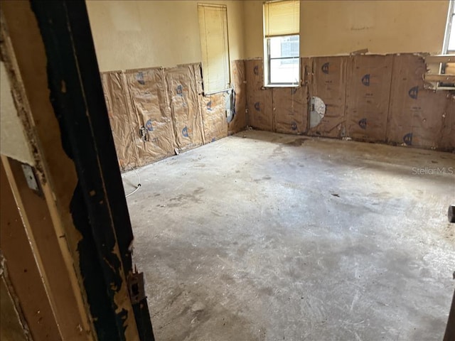 view of spare room