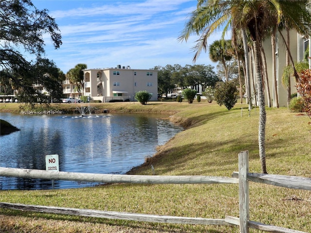 view of water feature