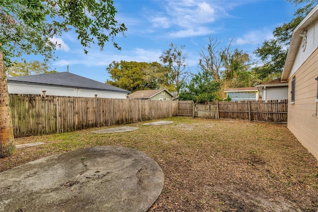 view of yard with a patio