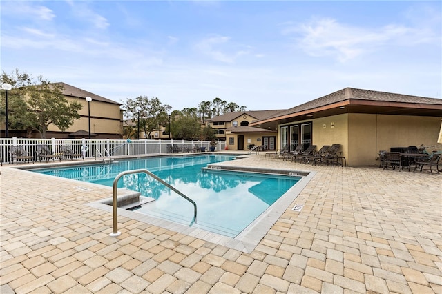 view of pool with a patio