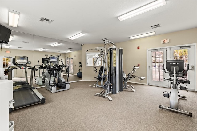 view of exercise room