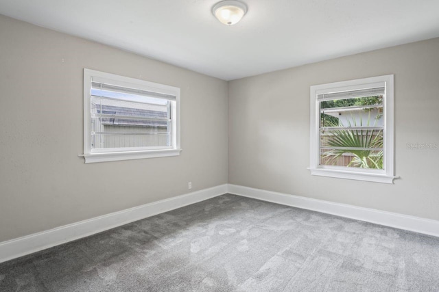 view of carpeted empty room