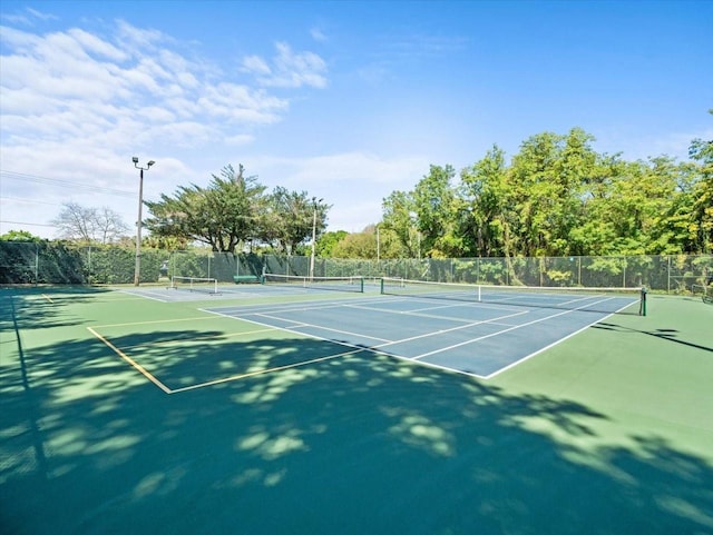 view of tennis court