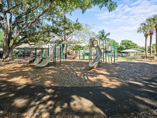 view of play area