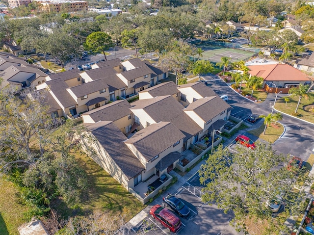 aerial view featuring a residential view