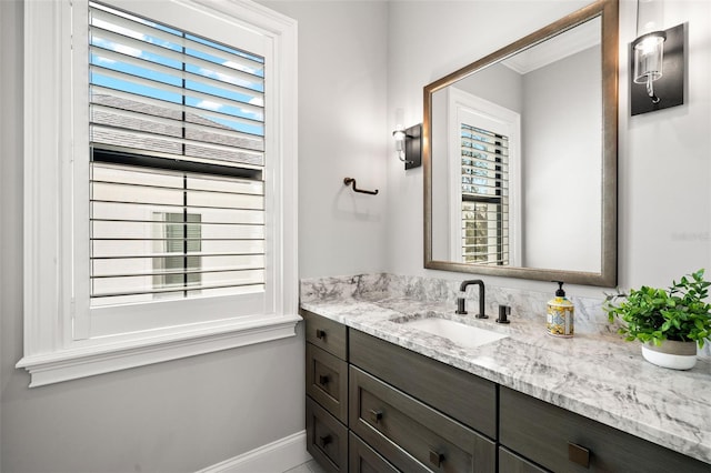 bathroom featuring vanity