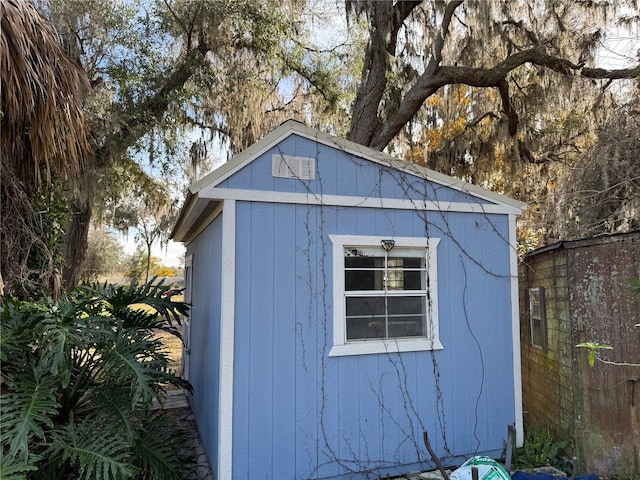 view of outdoor structure