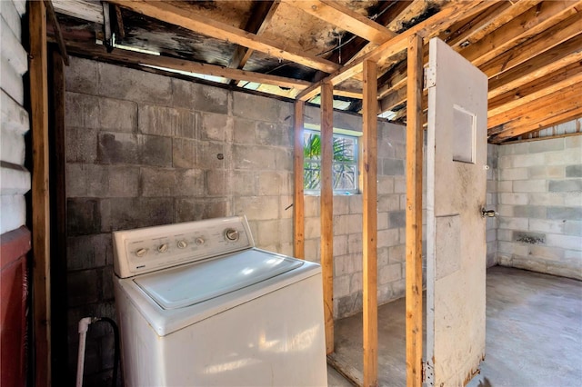 laundry room featuring washer / dryer