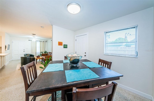 view of dining area