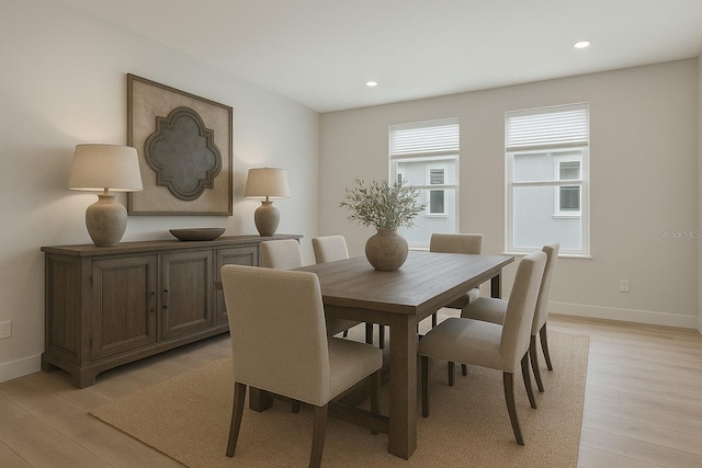 687 Allora Ave, Nokomis, FL 34275 - dining area featuring light wood-type flooring and recessed lighting