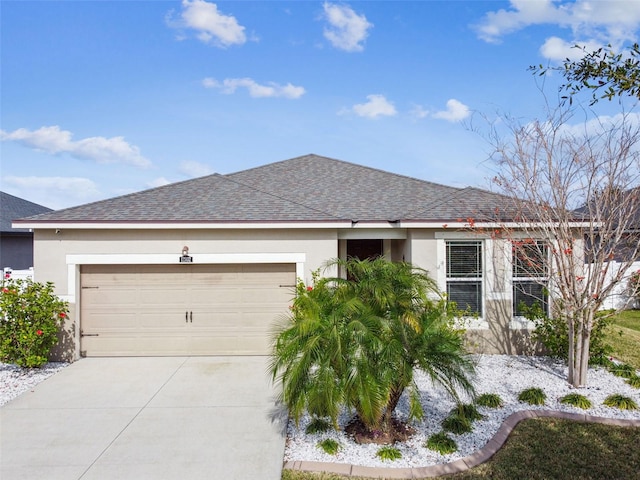 ranch-style house with a garage