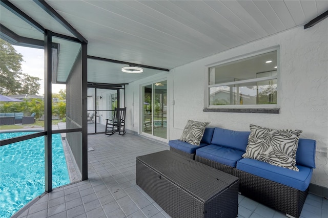 view of sunroom / solarium