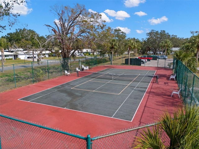 view of tennis court