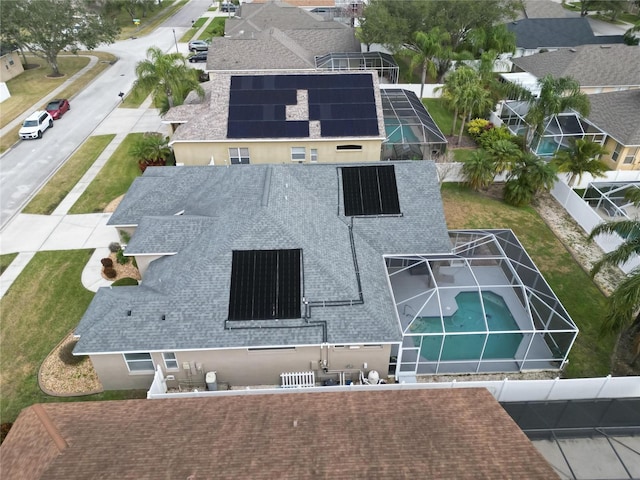 bird's eye view featuring a residential view