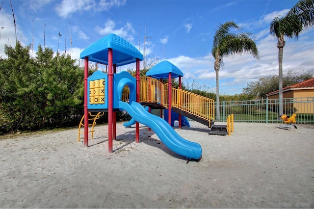 view of jungle gym