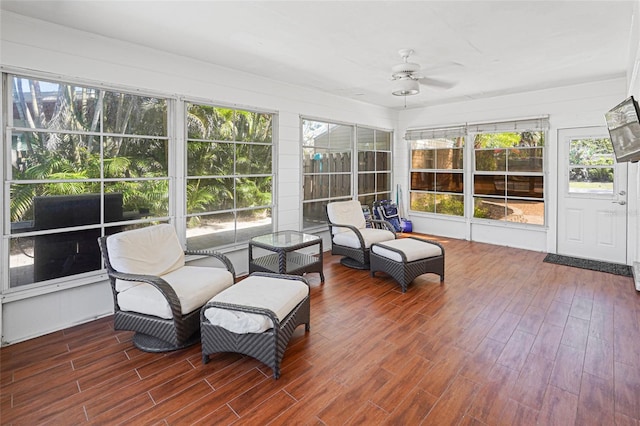 1309 Nokomis Ave S, Venice, FL 34285 - sunroom / solarium with a ceiling fan