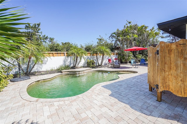 1309 Nokomis Ave S, Venice, FL 34285 - view of pool with a patio area and a fenced backyard