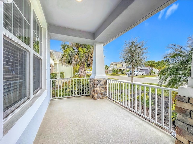 view of patio / terrace with a porch