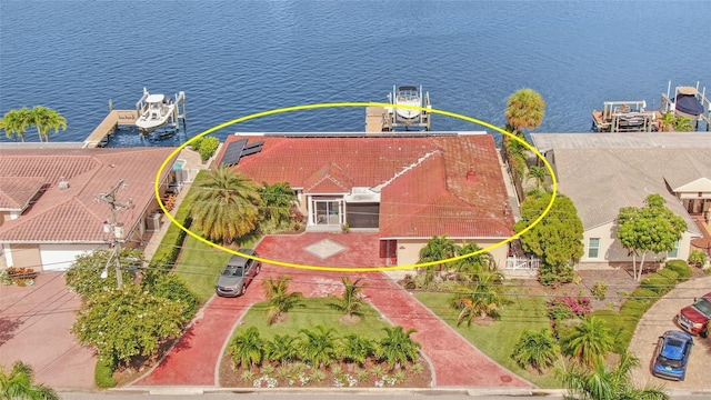1818 Dolphin Blvd S, Saint Petersburg, FL 33707 - birds eye view of property with a water view