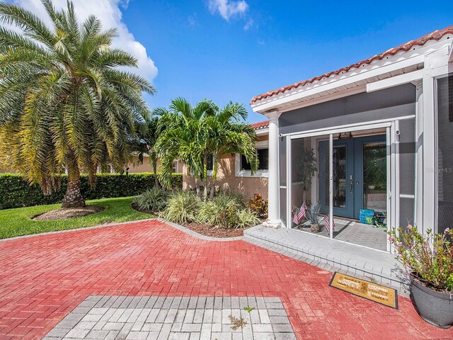 1818 Dolphin Blvd S, Saint Petersburg, FL 33707 - view of patio with french doors