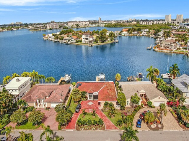 1818 Dolphin Blvd S, Saint Petersburg, FL 33707 - drone / aerial view featuring a water view