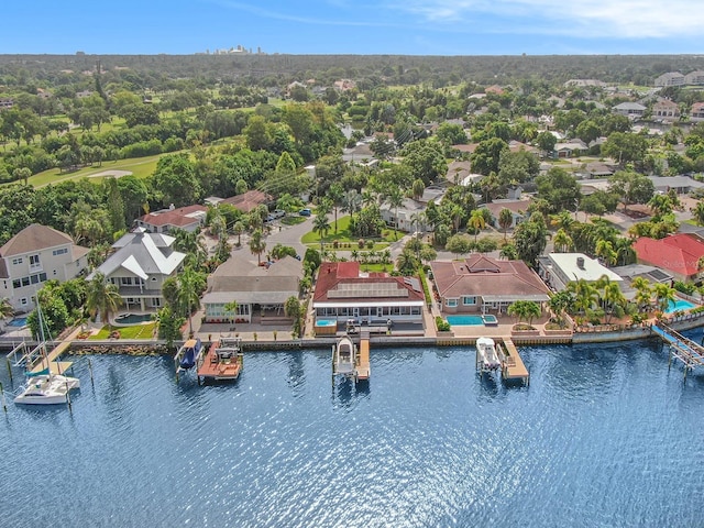 1818 Dolphin Blvd S, Saint Petersburg, FL 33707 - birds eye view of property featuring a water view